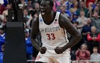 San Diego State forward Aguek Arop celebrated the Aztecs’ 57-56 victory over Creighton in Louisville, Ky., on Sunday, earning them a trip to the Fin