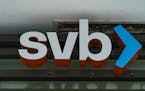 FILE - The Silicon Valley Bank logo is seen at an open branch in Pasadena, Calif., on March 13, 2023. The Federal Deposit Insurance Corp. says First C