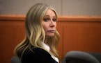 Gwyneth Paltrow sits in court during an objection by her attorney at her trial, Monday, March 27, 2023, in Park City, Utah. Paltrow is accused in a la