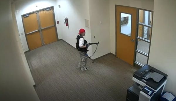Surveillance video shows shooter in Nashville school
