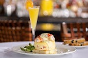 Indulge in Lobster Frittata with butter-poached lobster tails at the Capital Grille.