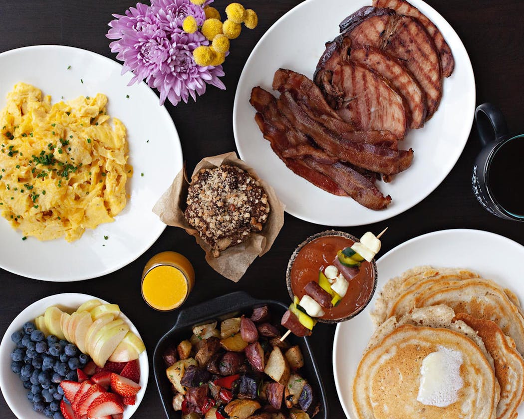 Family-style breakfasts are on the menu at Farmers Kitchen + Bar.