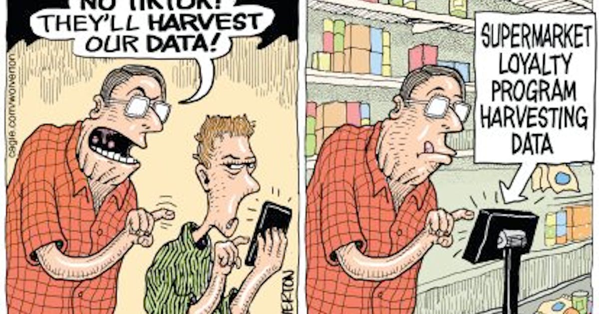 Editorial cartoon: Monte Wolverton on data privacy