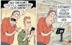 Editorial cartoon: Monte Wolverton on data privacy