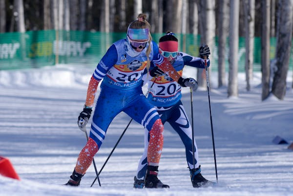 Sydney Drevlow attacked the course during the Junior National championships this month in Fairbanks, Alaska. 