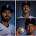 The Twins acquired Pablo Lopez (left), Joe Ryan (top right) and Kenta Maeda (bottom right) in trades over the past three years — all three will be i