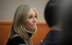 Gwyneth Paltrow sits in court during an objection by her attorney during her trial, Wednesday, March 29, 2023, in Park City, Utah.