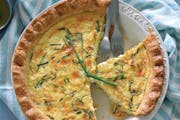 For something a little indulgent, try Crab and Boursin Cheese Quiche from “For the Love of Seafood” by Karista Bennett. 