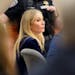 Gwyneth Paltrow looks on as her attorney objects during the closing arguments of her trial, Thursday, March 30, 2023, in Park City, Utah. 