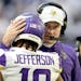 Vikings coach Kevin O’Connell is looking for new techniques receiver Justin Jefferson can use to beat defenders.