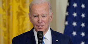 President Joe Biden spoke Wednesday during a reception at the White House.