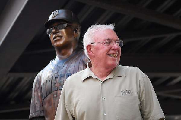 Tom Kelly enjoyed the dedication of his statue outside Target Field on July 21, 2017.