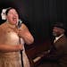 Thomasina Petrus, as Billie Holiday, and Tom West are in “Lady Day at Emerson’s Bar and Grill” at Yellow Tree Theatre.