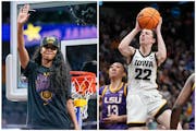 LSU’s Angel Reese and Iowa’s Caitlin Clark became the talk of the sports world this week. 