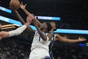 Timberwolves guard Anthony Edwards, above vs. the  New Orleans Pelicans on April  9, will try to lead his  team over Oklahoma City on Friday night in 