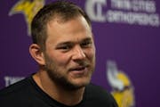 A back injury sidelined Vikings center Garrett Bradbury for five games last season and knocked him out in the first quarter against Tampa Bay on Sunda