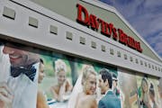 The David’s Bridal shop is shown Monday, Nov. 19, 2018, in Tampa, Fla. 