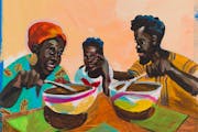 From “Sam and the Incredible African and American Food Fight,” by Shannon Gibney, illustrated by Charly Palmer