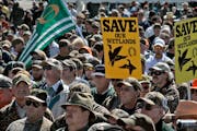 In 2005, a Capitol Mall rally of “Guns and Greens’’ attracted 6,000 Minnesotans in support of the Clean Water, Land and Legacy Amendment.