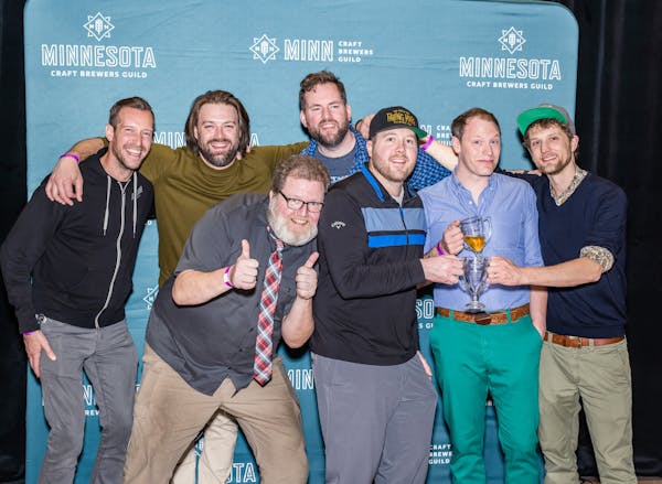 The crew from Falling Knife Brewing Co. took best in show for its Tomm’s American lager at the 2023 Minnesota Brewers Cup.