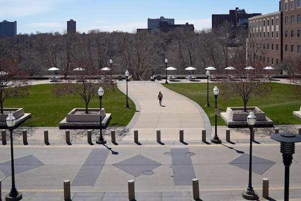 The University of Minnesota’s Twin Cities campus, pictured in 2020.