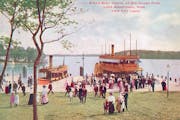 In the early 1900s, steam boats shuttled people to and from Big Island Park along Lake Minnetonka.