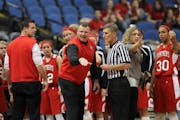 Andy Berkvam, shown coaching Lakeville North in 2011, is returning to the school for a second run as girls basketball head coach.