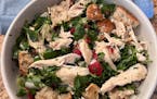 Use leftover roast chicken for this hearty salad.