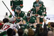 Players react to the Wild’s elimination from the playoffs as they leave the ice after the loss to Dallas. The Minnesota Wild lost 4-1 to the Dallas 