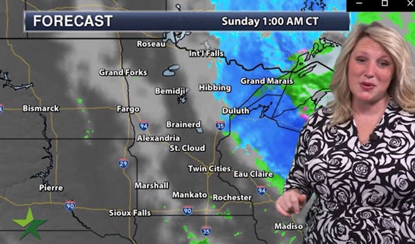 Evening weather: Low of 39; shower in spots; breezy with flurries possible late