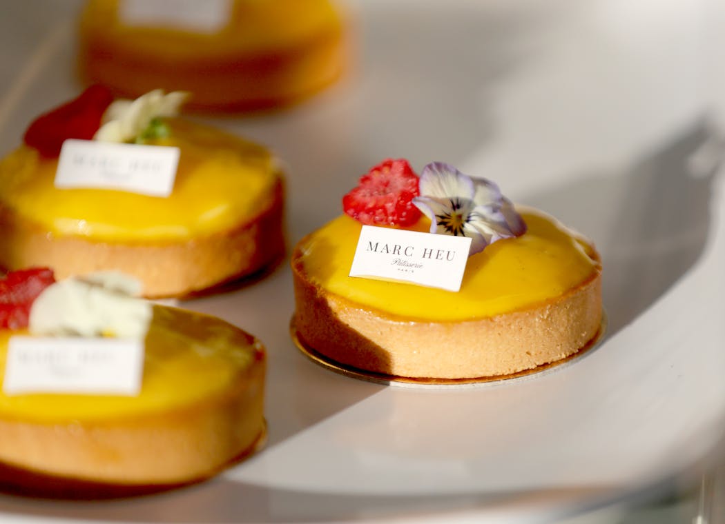 Marc Heu’s pastries have become revered in the Twin Cities. His passion fruit tart is a favorite.