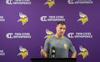 Vikings quarterback Kirk Cousins, in the Twin Cities for the Vikings’ offseason program, said again he wants to finish his career with the Vikings.