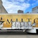 A “Hamilton” trailer, used as a billboard for the touring show that had a five-week run at Minneapolis’ Orpheum Theatre, has been defaced by gra
