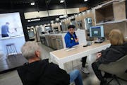 Customers ordered a new appliance at Best Buy’s “experience store” March 2 in Minnetonka. The Richfield-based retailer is revamping its membersh