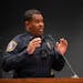 Bloomington Police Chief Booker Hodges gave an update on public safety at a meeting of the Bloomington City Council on May 8. 