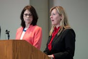 DFL House Speaker Melissa Hortman, right, and Senate Majority Leader Kari Dziedzic are seeking to pass the final items on their legislative agenda in 