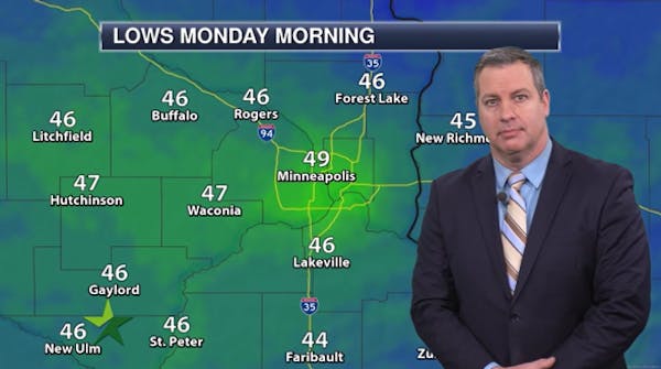 Evening forecast: Partly cloudy, low 48
