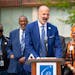 St. Paul Public Schools Superintendent Joe Gothard spoke at a news conference announcing the launch of the East African Elementary Magnet School Tuesd