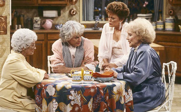 Estelle Getty, Bea Arthur, Rue McClanahan and Betty White in “The Golden Girls.”