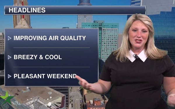 Afternoon forecast: improving air quality, but breezy and cool