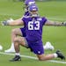 Vikings offensive lineman Jacky Chen, an undrafted free agent, is one of eight Asian Americans in this year’s NFL rookie class. 