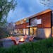 The FlatPak House in Minneapolis near Cedar Lake was a case study in modern prefabricated architecture.