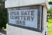 A marker designates the new name of a 155-year-old cemetery in Osseo.