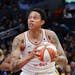 Phoenix Mercury center Brittney Griner played against the Los Angeles Sparks last Friday.