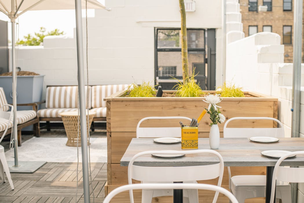 Gai Noi’s rooftop patio is open for lunch and dinner.