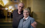 Toni Kay Mangskau of Rochester and her partner George Romano. Mangskau has been a caregiver for family members and has lost pay without the option for