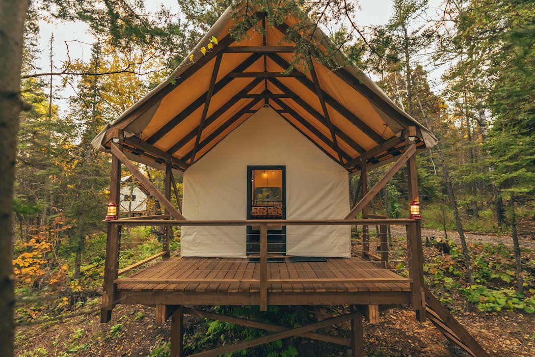 North Shore Camping Company is developing 11 canvas glamping tents in Beaver Bay.