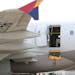 An Asiana Airlines plane is parked at Daegu International Airport in Daegu, South Korea, Friday, May 26, 2023. 