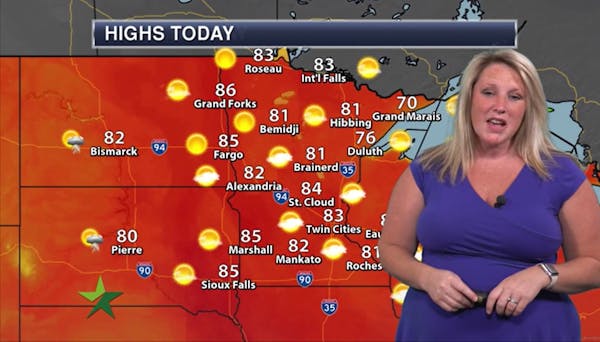 Afternoon forecast: Sunny, high 83