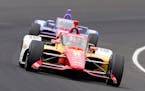 Josef Newgarden made an audacious pass of defending race winner Marcus Ericsson during a frantic 2.5-mile sprint to the finish to win the Indianapolis